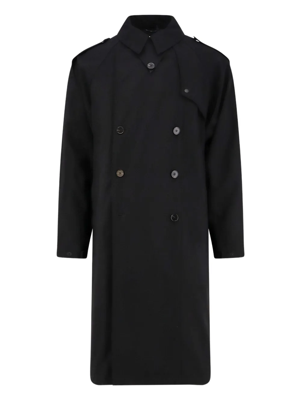 Paltò double-breasted coat | Black | Image 1