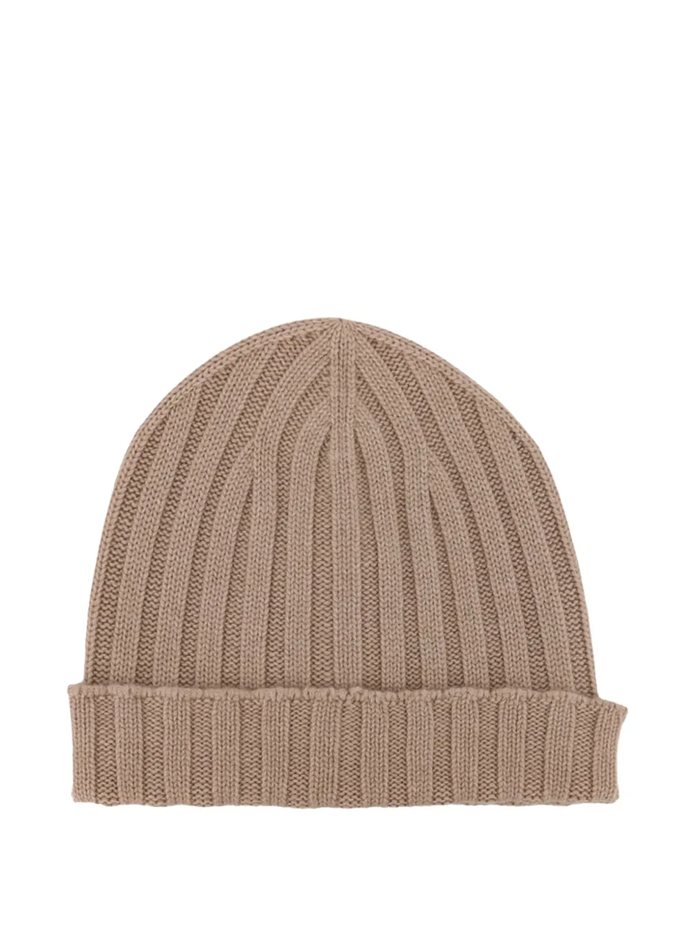 Filippo De Laurentiis Ribbed Beanie In Neutral