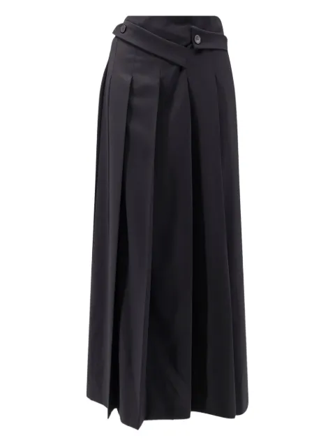 ixos buttoned-strap pleated skirt