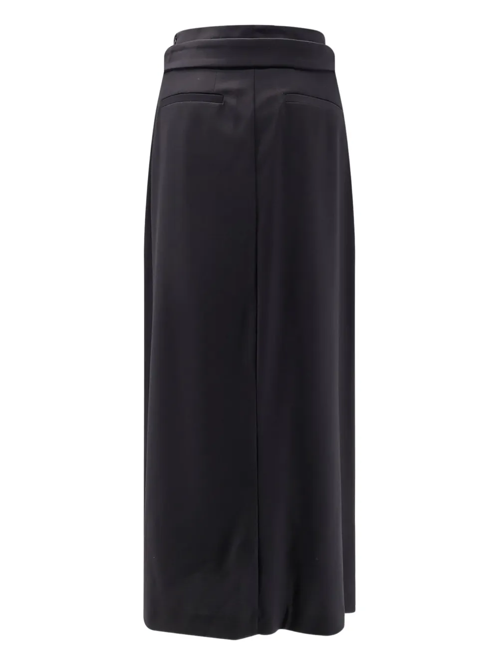 Ixos buttoned-strap pleated skirt - Zwart