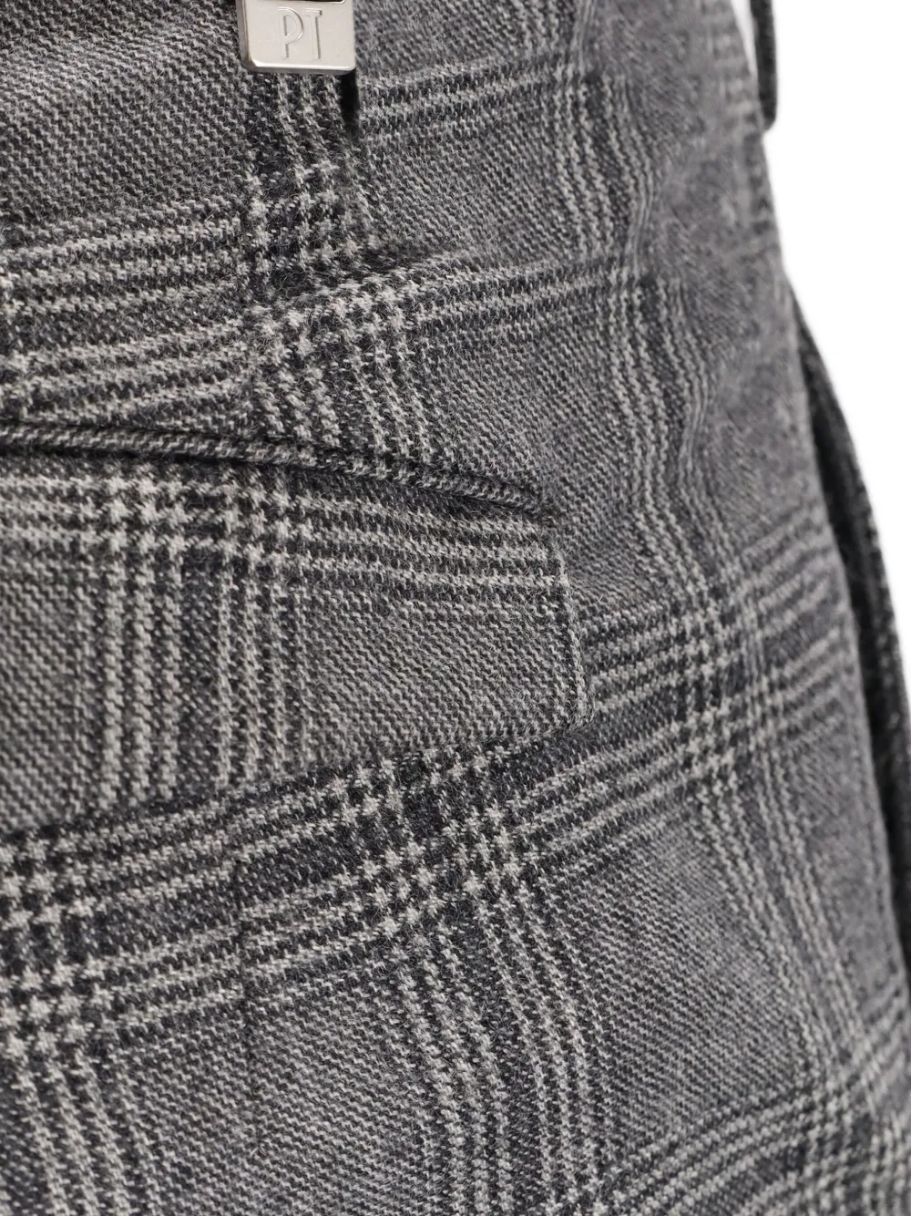 PT Torino Geruite broek Grijs