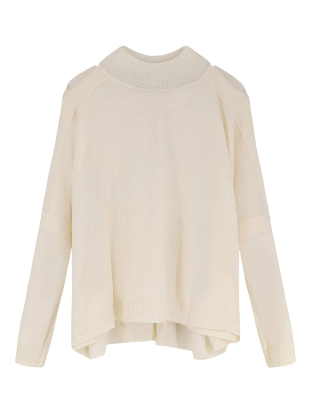 Ixos Ribbed Turtleneck Sweater In Neutral