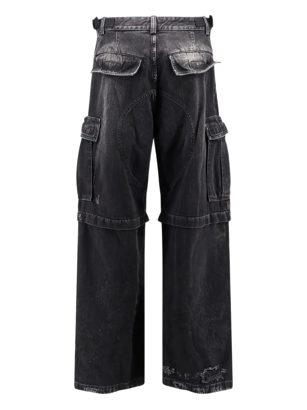 Balenciaga panelled cargo jeans - Zwart