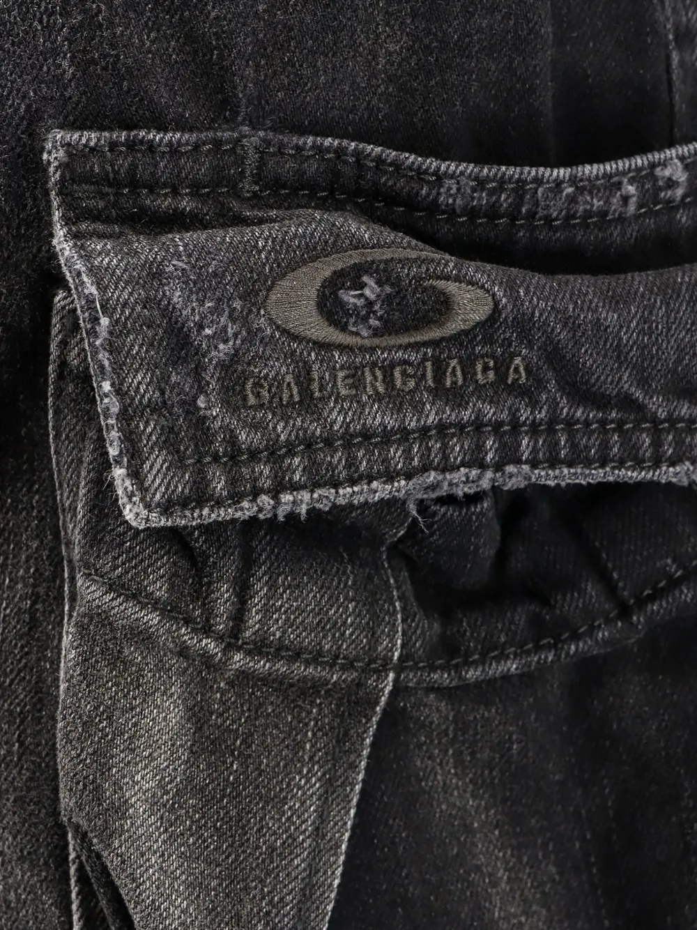 Balenciaga Cargo jeans met vlakken Zwart