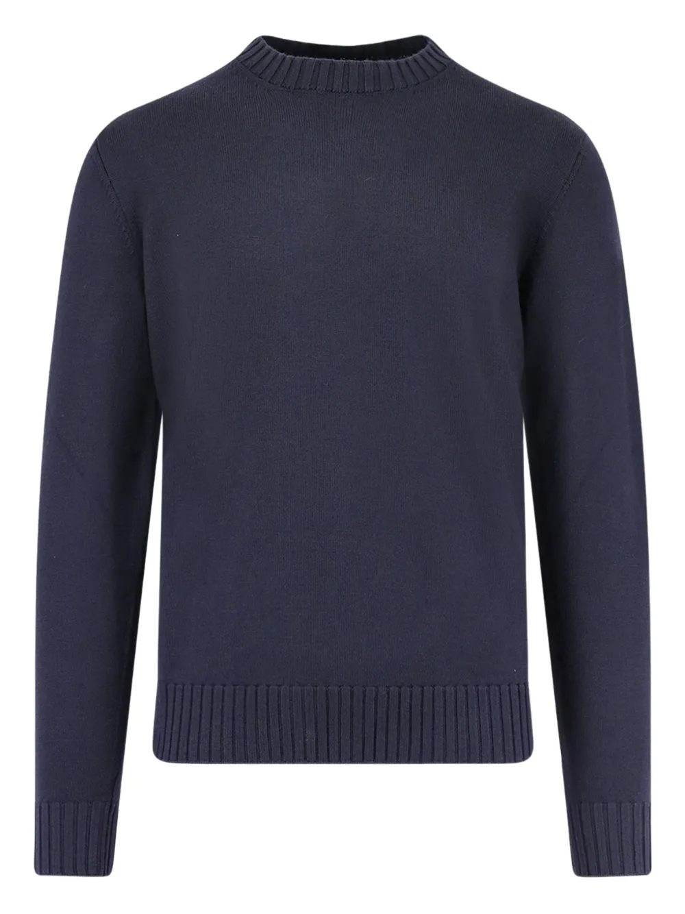 Filippo De Laurentiis Merino-wool Crew-neck Sweater In Blue