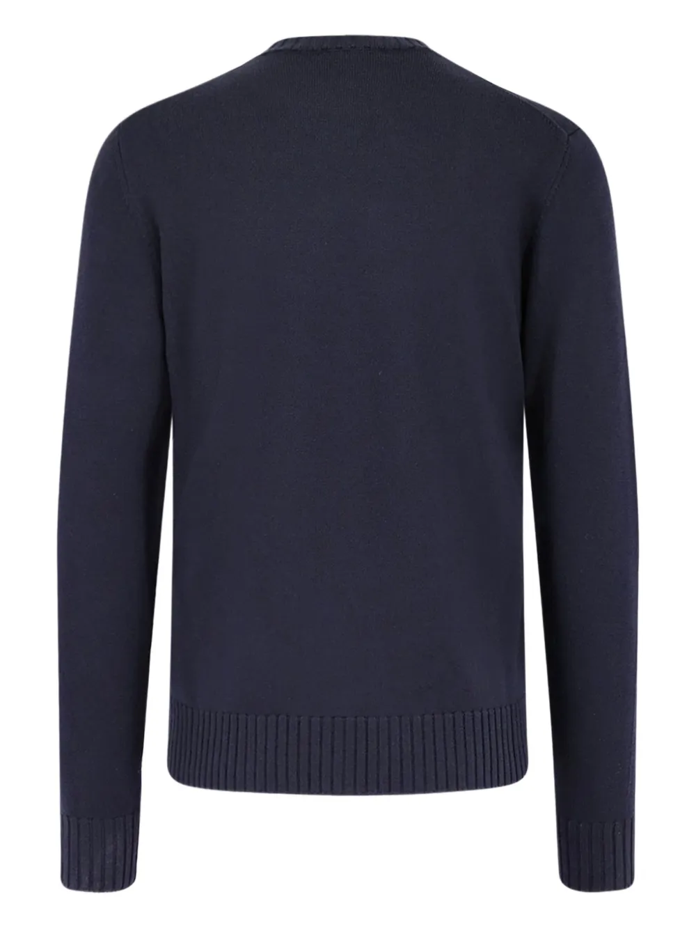 Filippo De Laurentiis Merino-wool Crew-neck Sweater In Blue