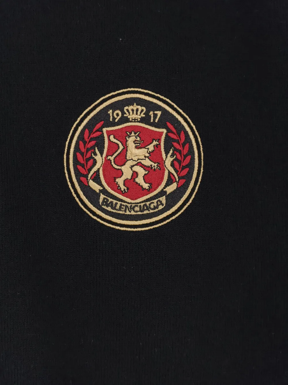 Balenciaga Trui met geborduurd logo en lange mouwen Zwart