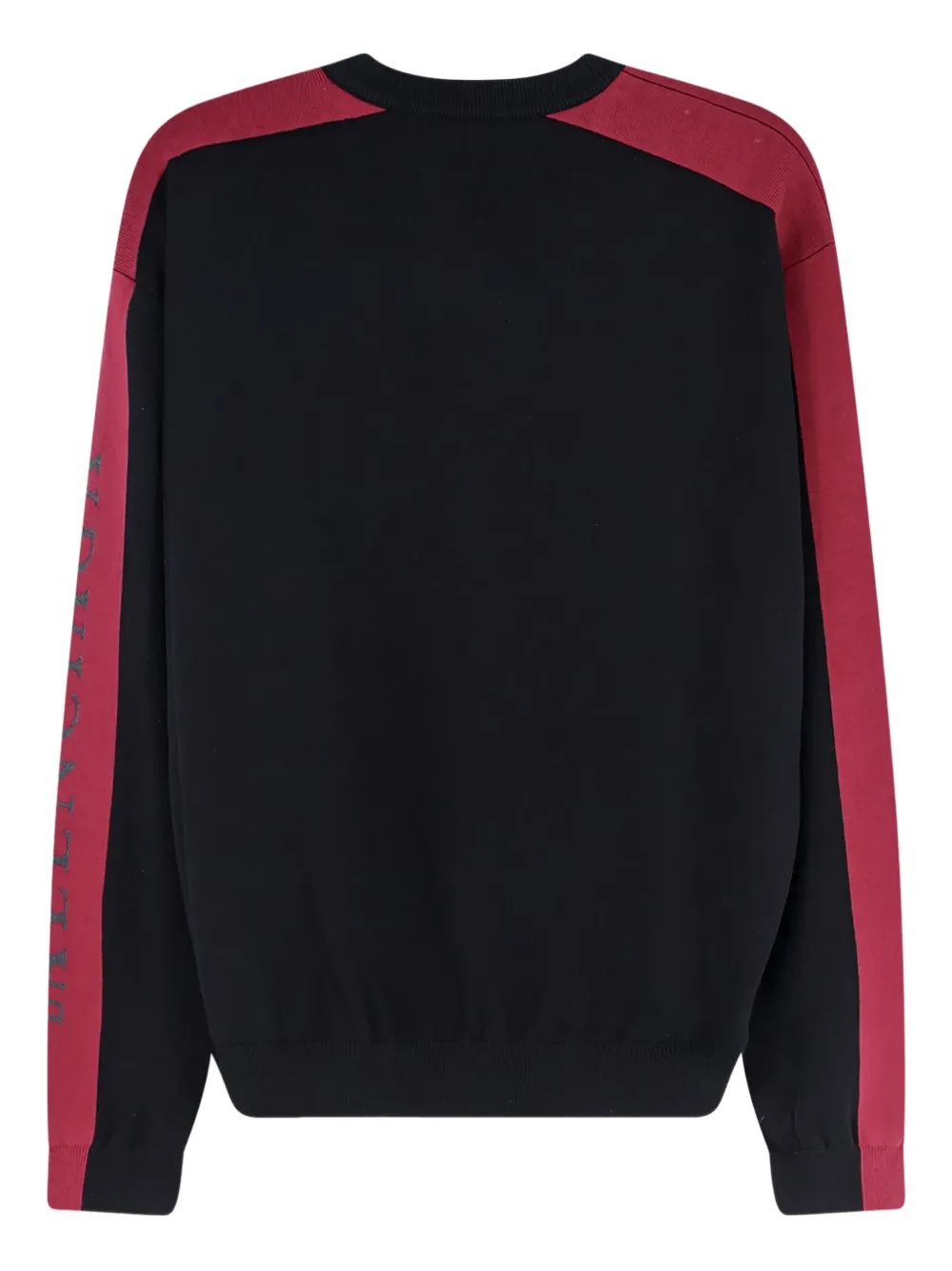 Balenciaga embroidered-logo long-sleeve sweater - Zwart