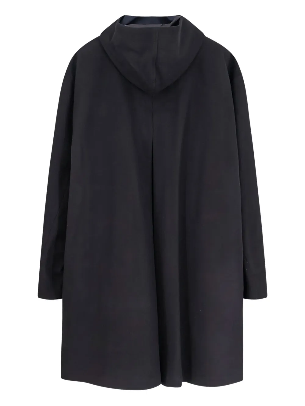 Paltò Tonio Felt Wool And Nylon Coat In Black