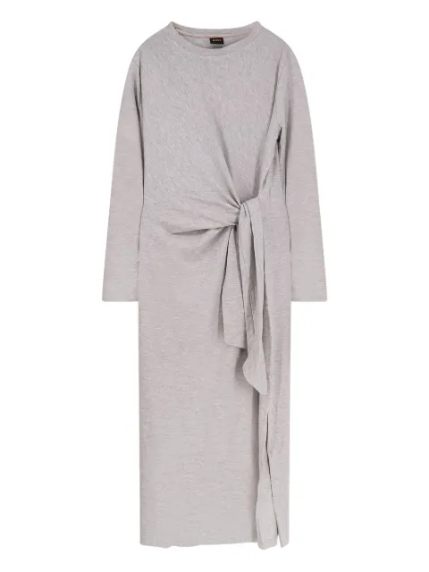 BOSS knot-detail midi dress