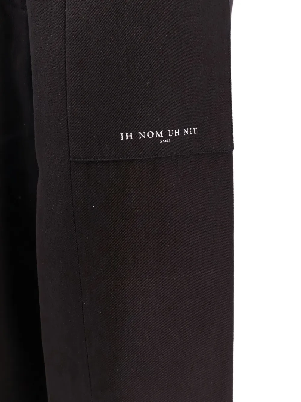 Ih Nom Uh Nit Broek met logoprint Zwart