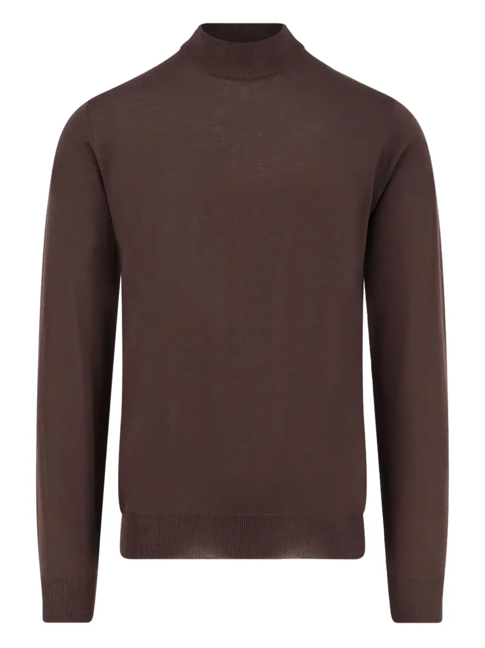 Filippo De Laurentiis Mock-neck Sweater In Brown