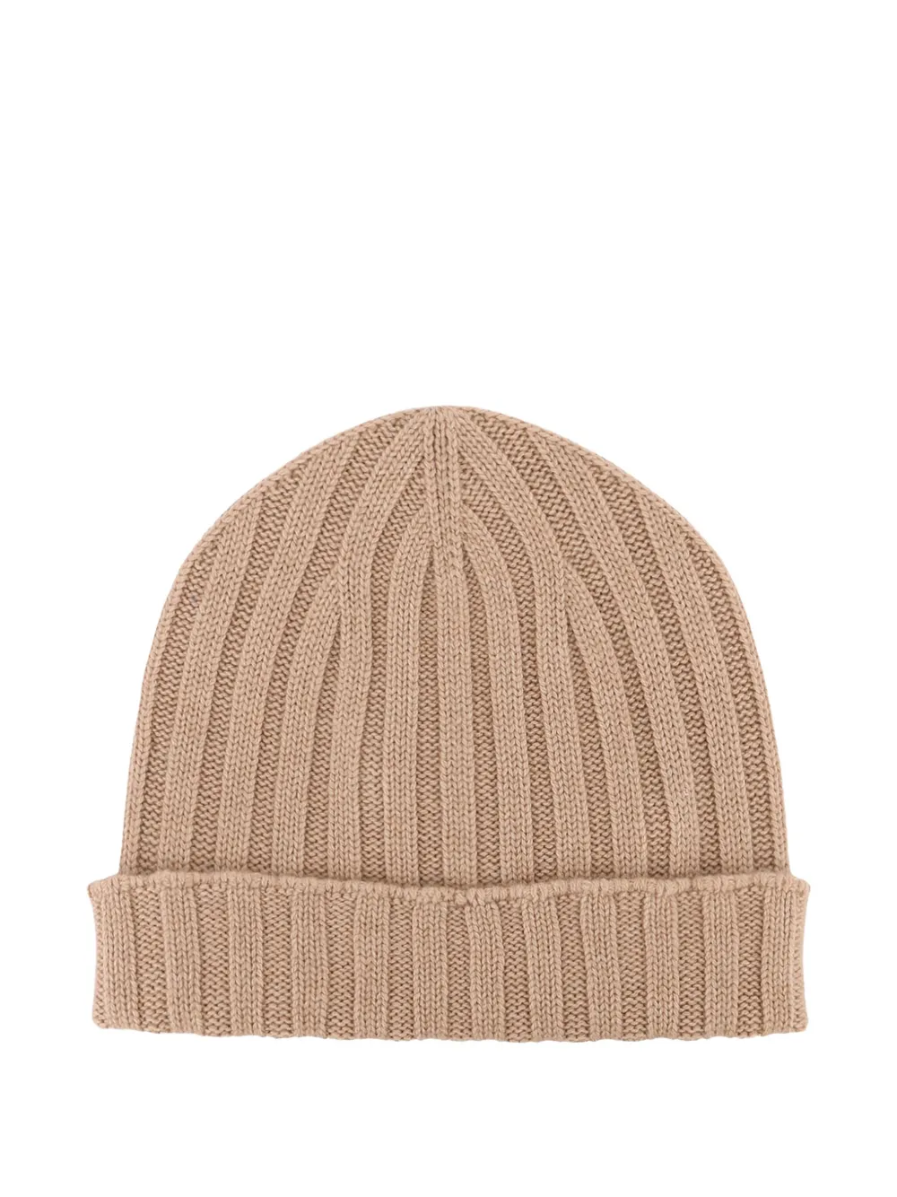 Filippo De Laurentiis Ribbed-knit Beanie Hat In Brown