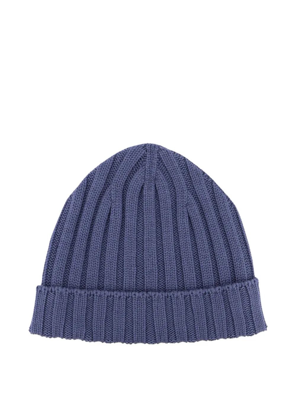 Filippo De Laurentiis Ribbed-knit Beanie Hat In Blue