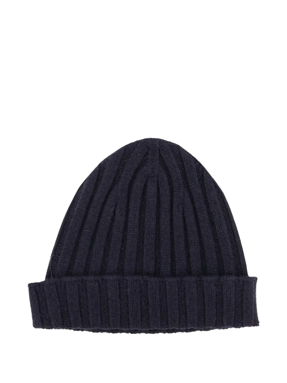 Filippo De Laurentiis Ribbed-knit Beanie Hat In Blue