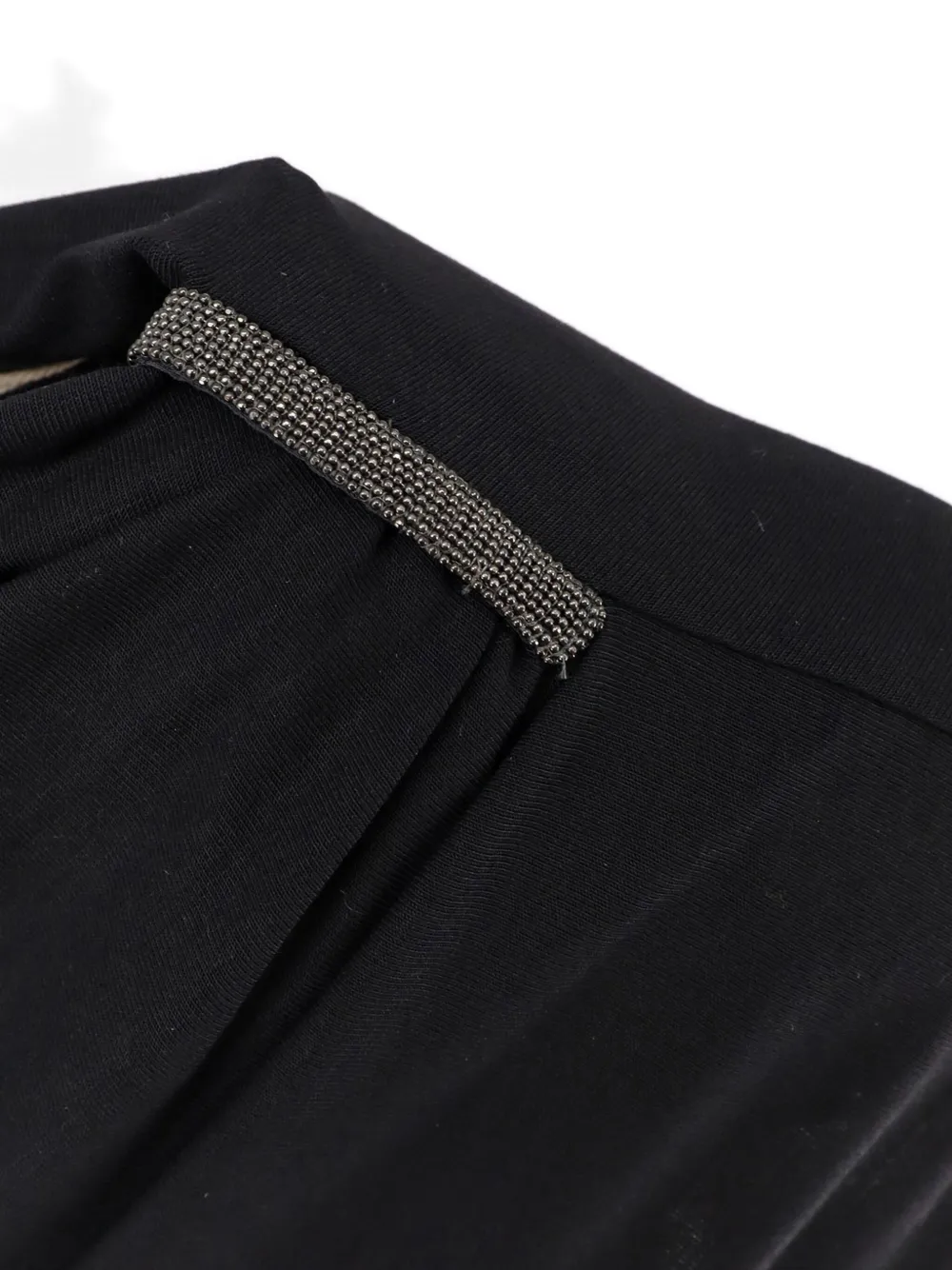 Brunello Cucinelli Women Wool And Stretch Viscose Top In Black