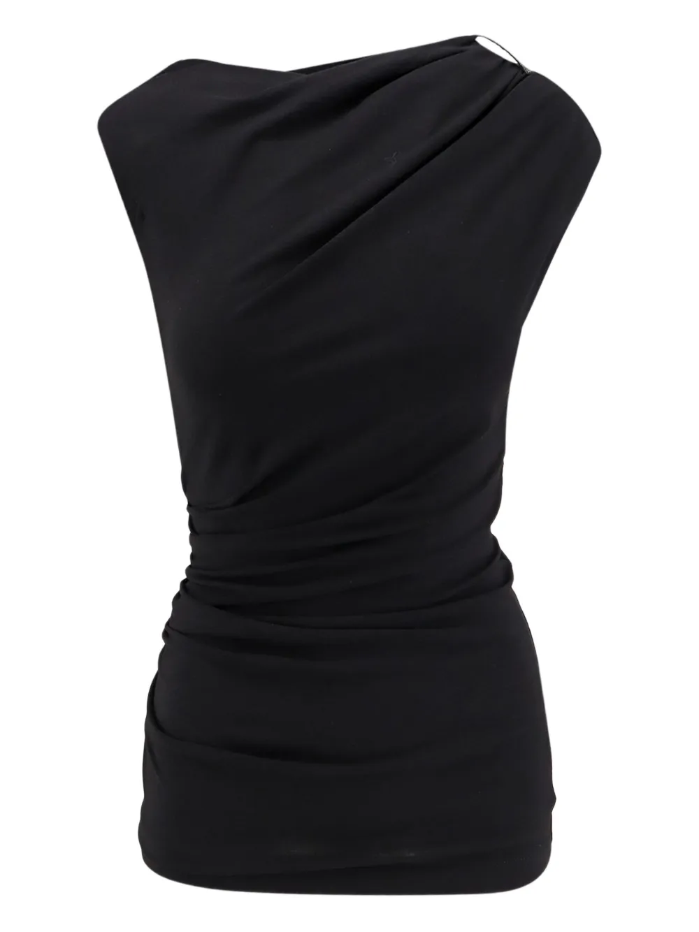 Brunello Cucinelli Women Wool And Stretch Viscose Top In Black