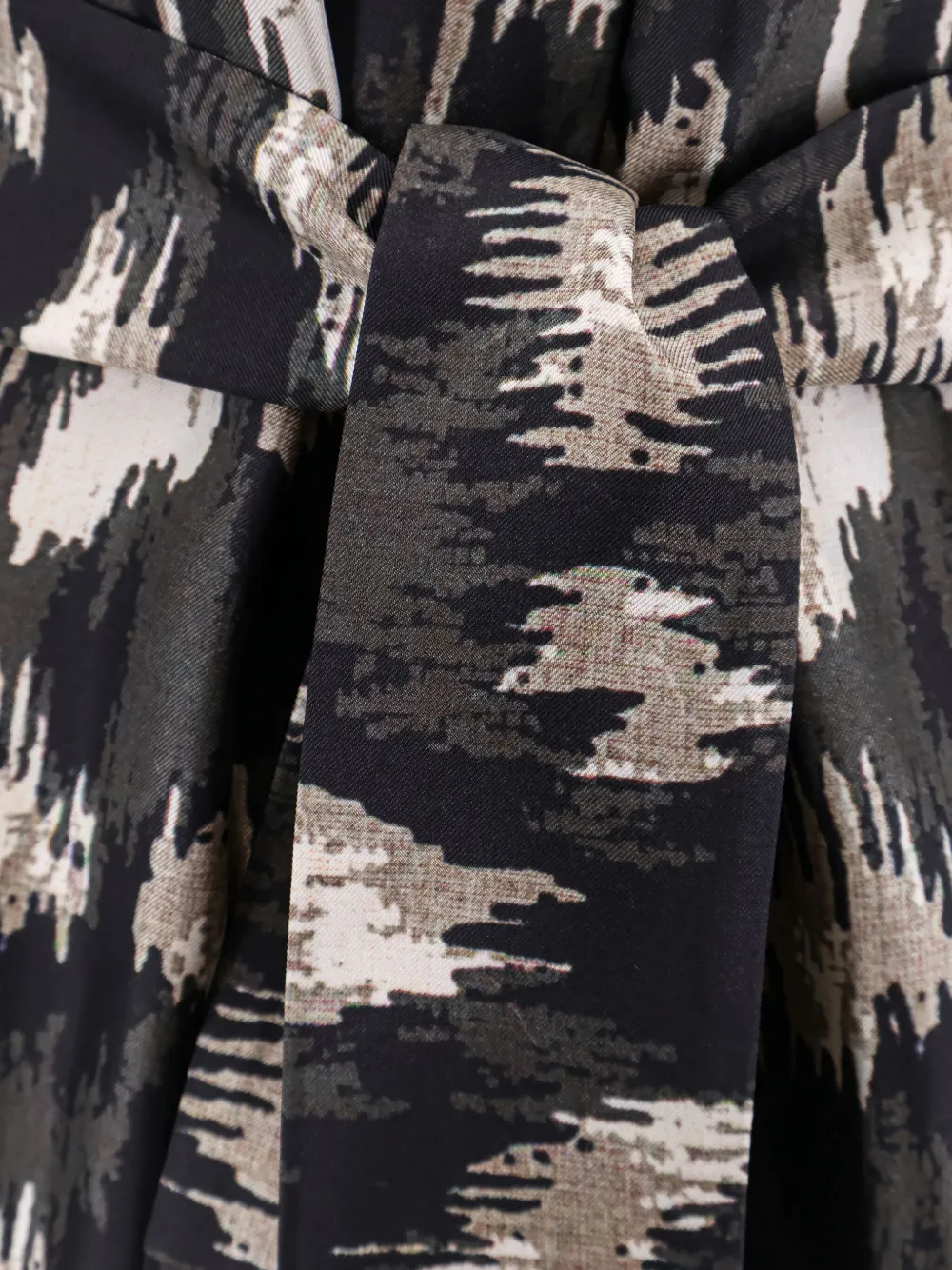 Pierre-louis Mascia Graphic-print Midi Dress In Black