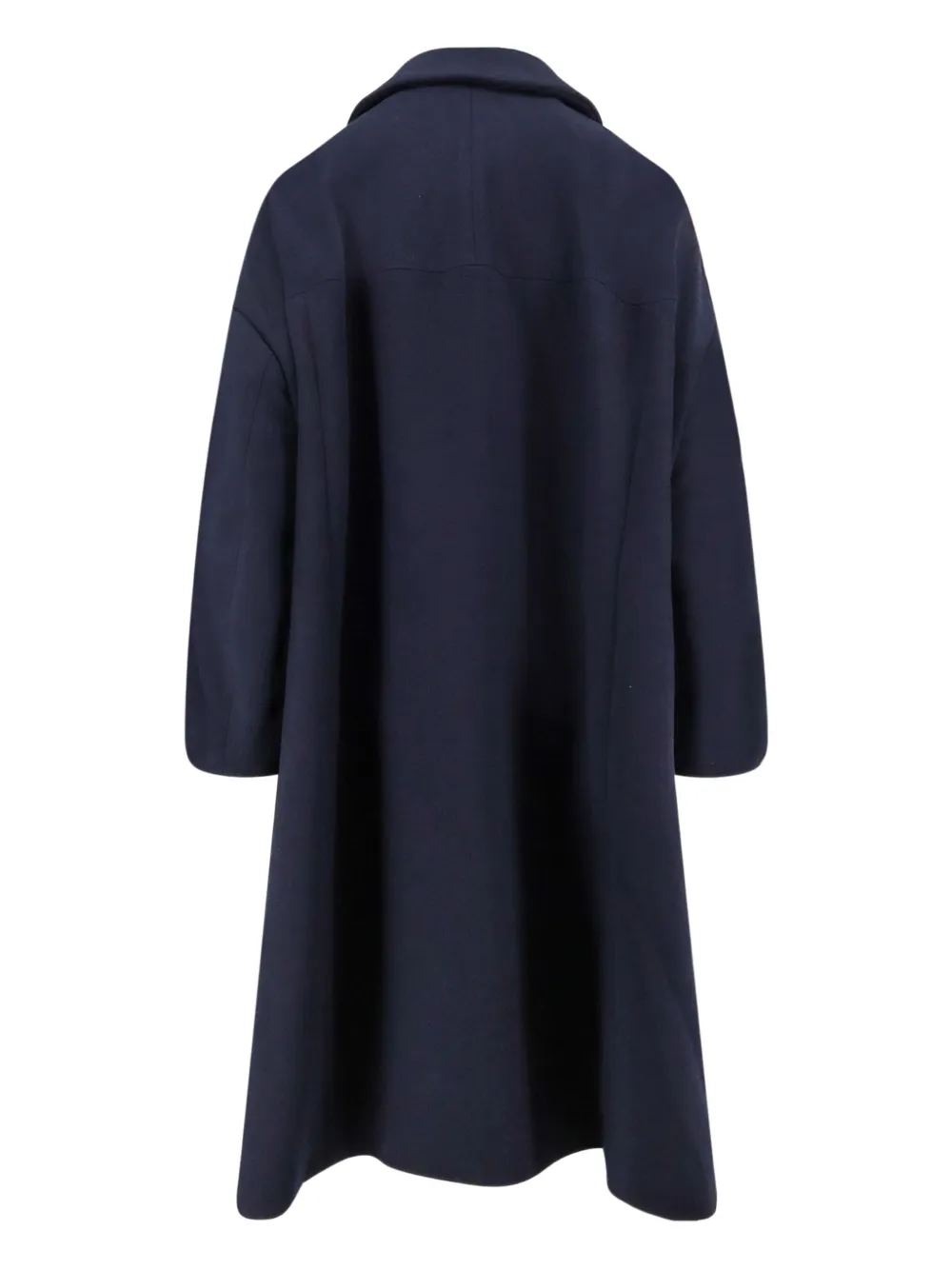 Comme Des Garçons Play Single-breasted Coat In Blue