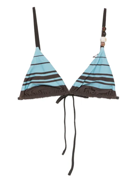 SIR. striped beaded beachwear top