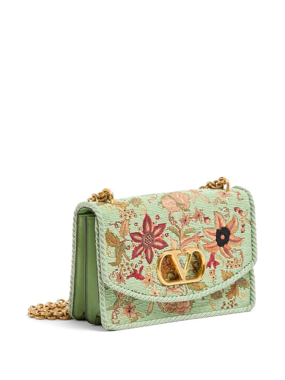 Valentino Garavani Vain schoudertas met borduurwerk Groen