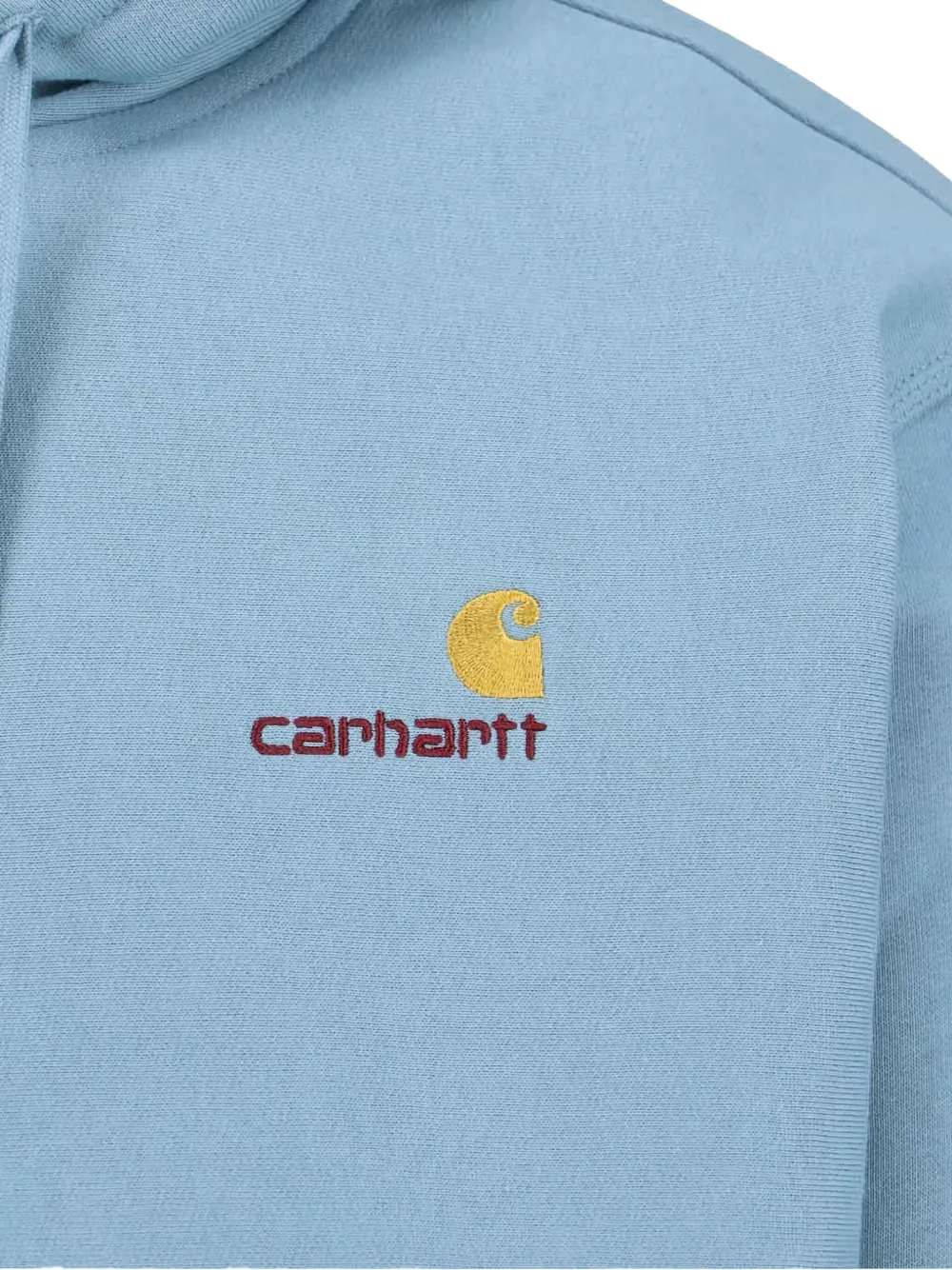 Carhartt American Script Embroidered Hoodie In Blue