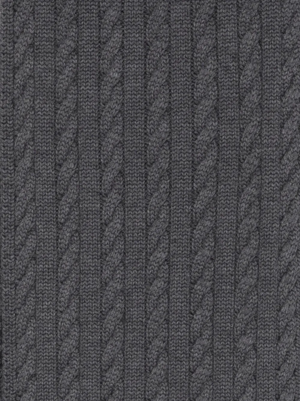 Bally cable-knit ribbed scarf Grijs