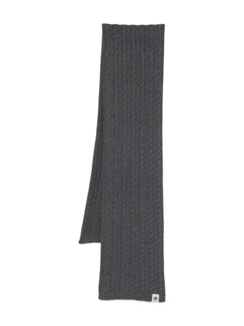 Bally cable-knit ribbed scarf