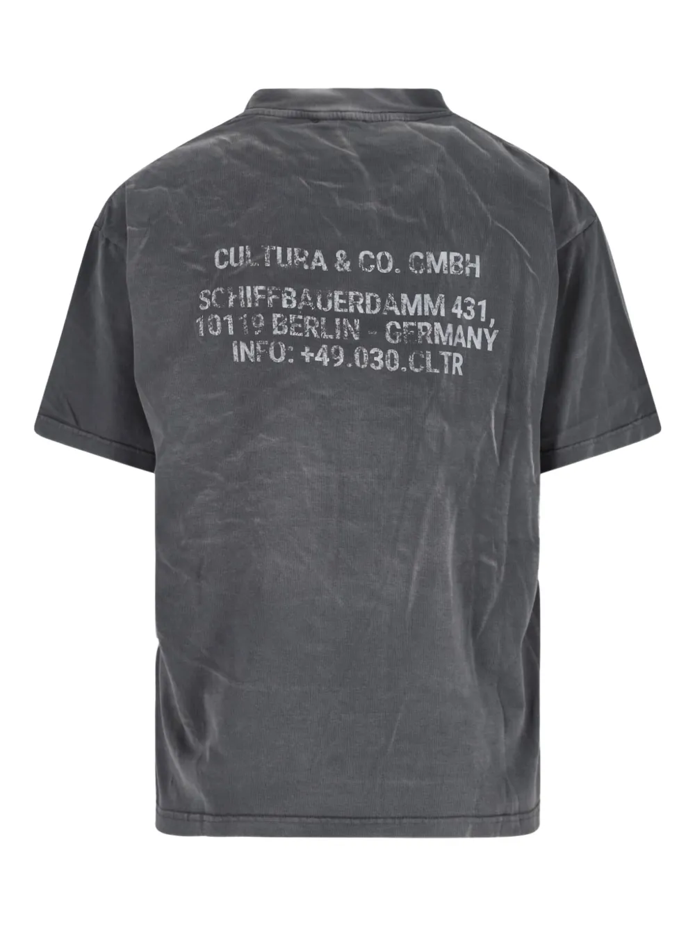 CULTURA logo T-shirt - Grijs