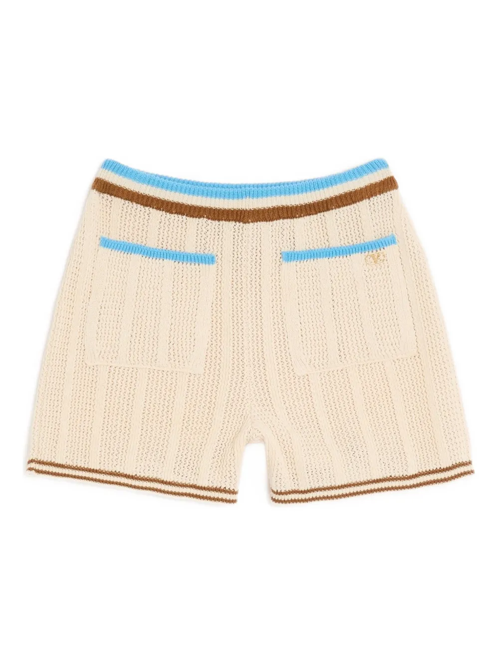 Valentino Vlogo-detail Shorts In Multi