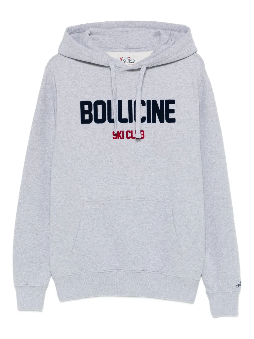 Mc2 Saint Barth Urban Hooded Sweatshirt Kangaroo Pocket In Gray