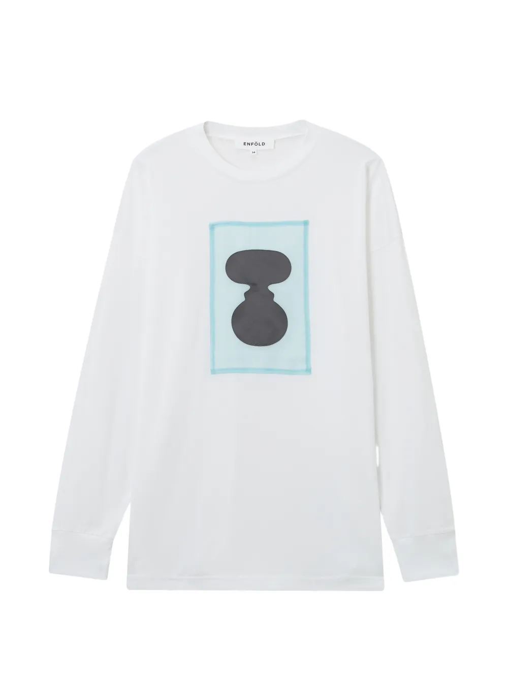Enföld graphic-print long-sleeve T-shirt - Bianco