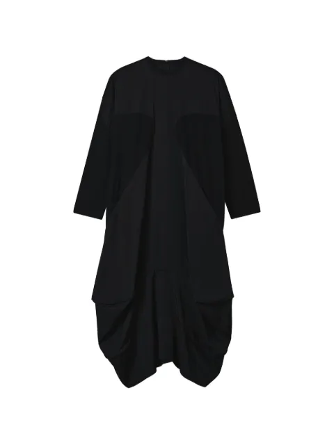 Enföld panelled draped midi dress