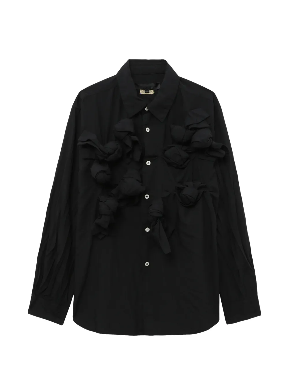 Comme Des Garçons Comme Des Garçons knotted button shirt - Nero