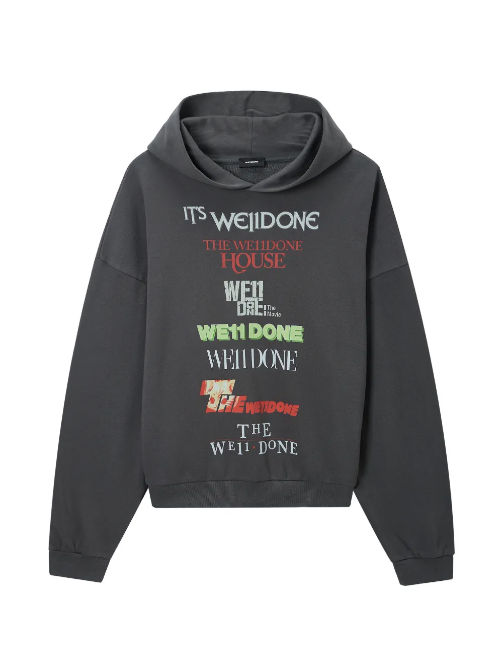 We11done Sweatshirt mit Kapuze - Grau
