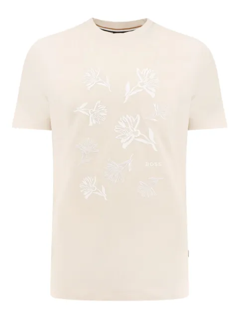 BOSS embroidered short-sleeve T-shirt