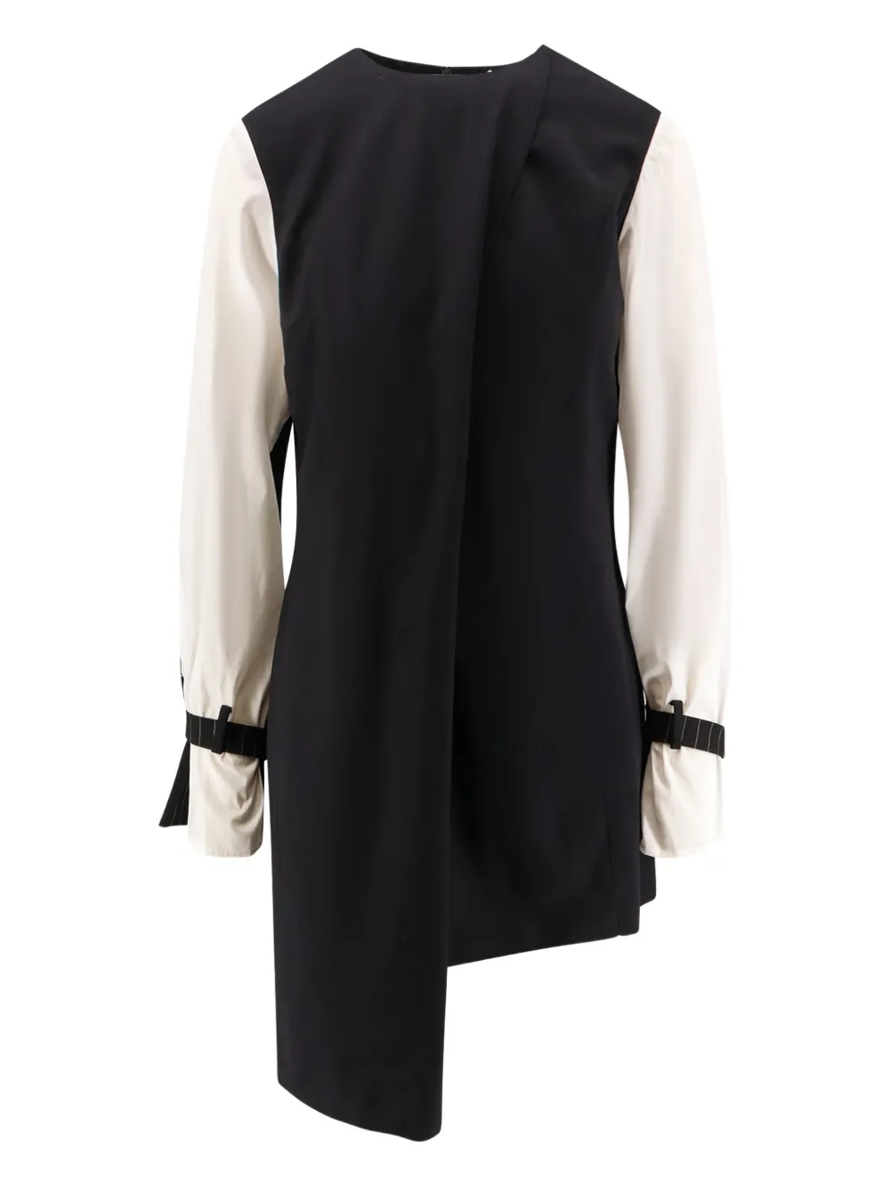 Ixos Asymmetric-hem Mini Dress In Black