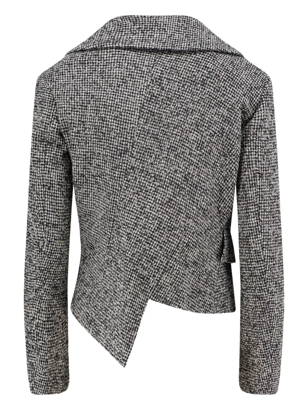 Comme Des Garçons Play Asymmetrical Flap-pocket Jacket In Gray