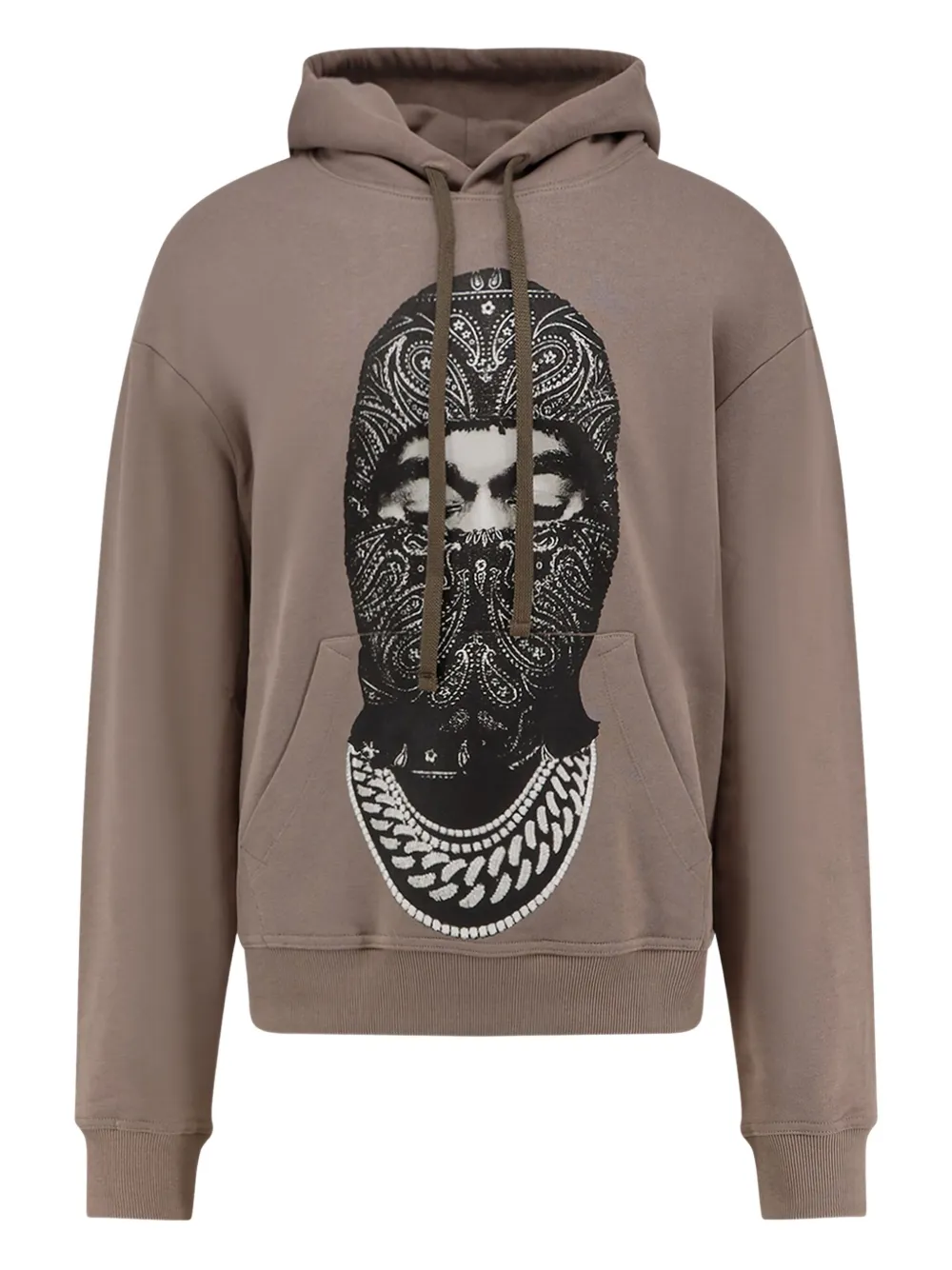 Ih Nom Uh Nit graphic-print hoodie | Brown | Image 1