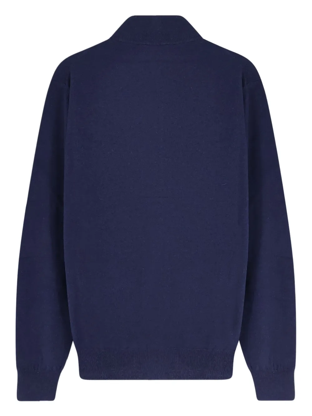Filippo De Laurentiis High-neck Zip-up Cardigan In Blue