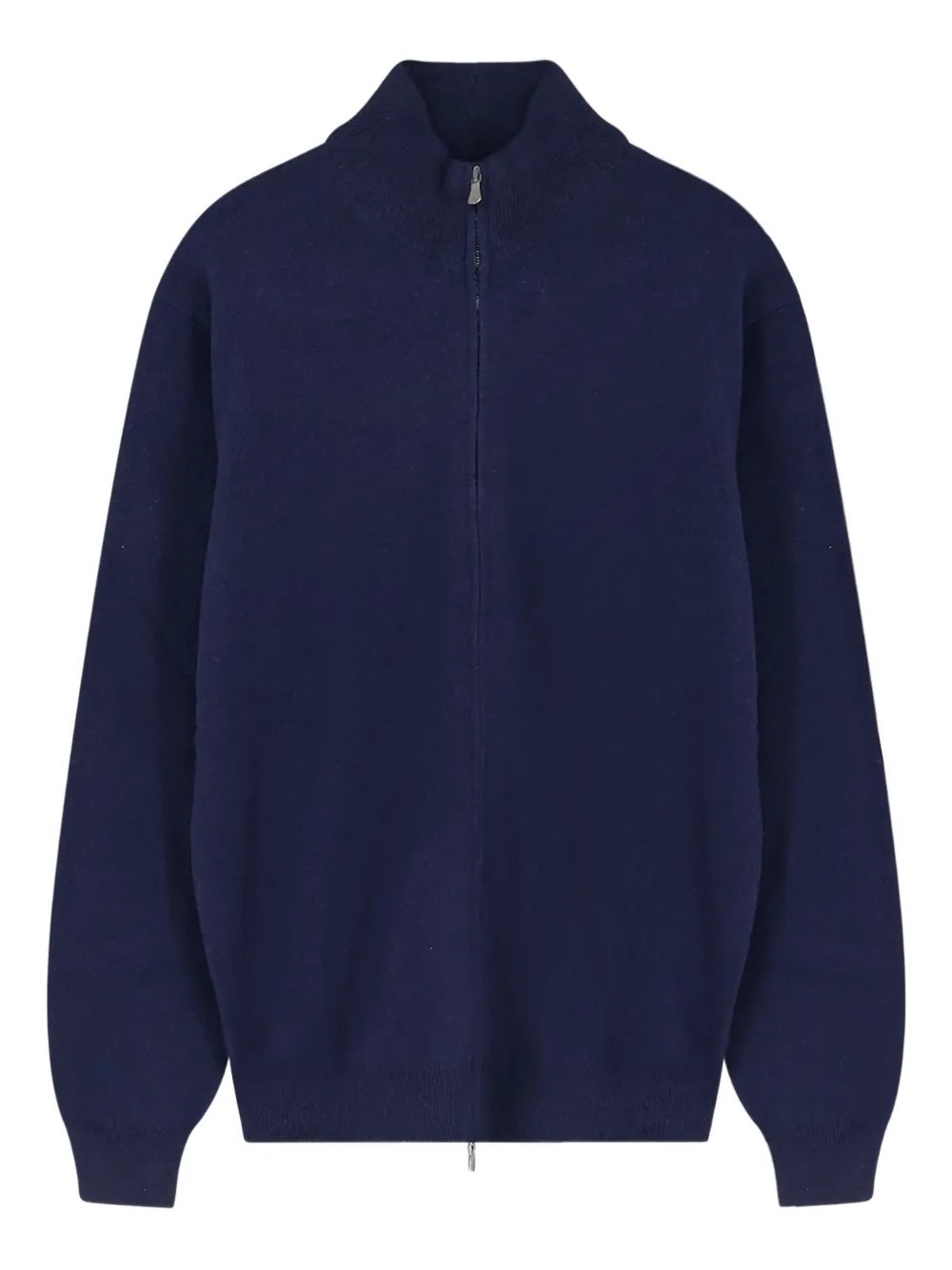 Filippo De Laurentiis High-neck Zip-up Cardigan In Blue