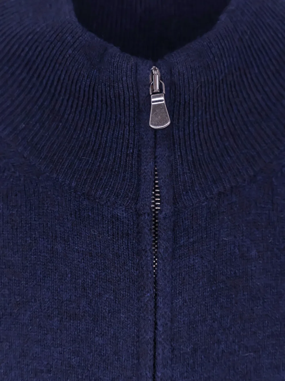 Filippo De Laurentiis High-neck Zip-up Cardigan In Blue