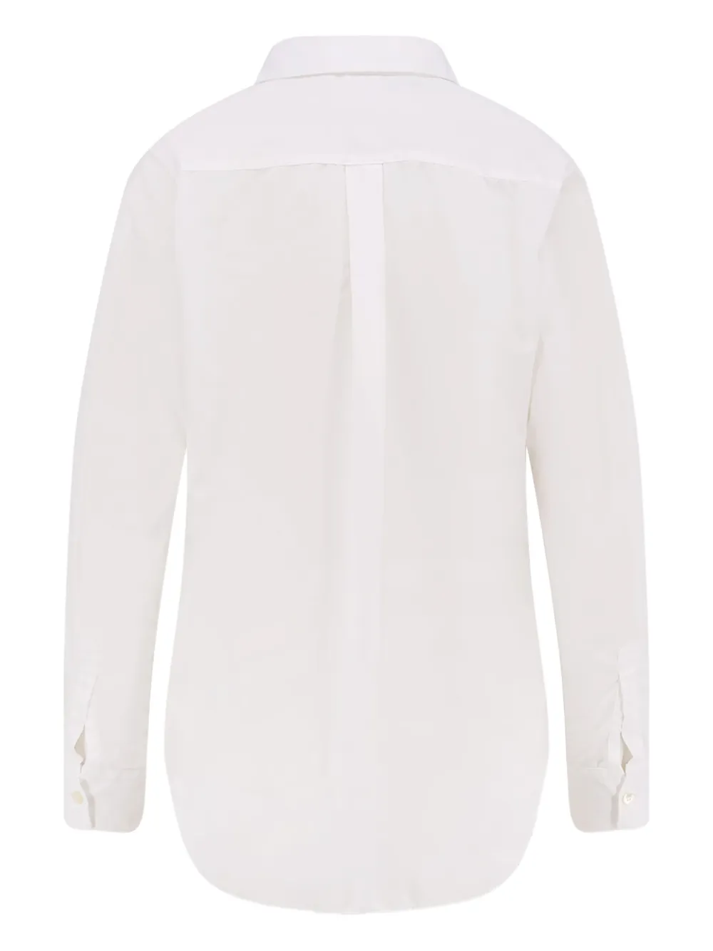 Comme Des Garçons Play ruffled-detail shirt - Wit