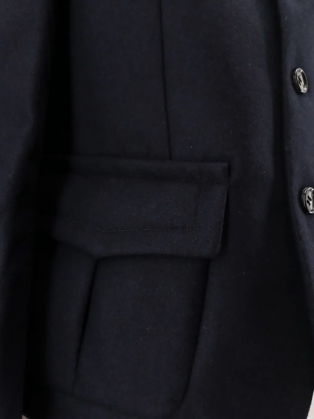 Comme Des Garçons Play Flap-pocket Wool Blazer In Blue