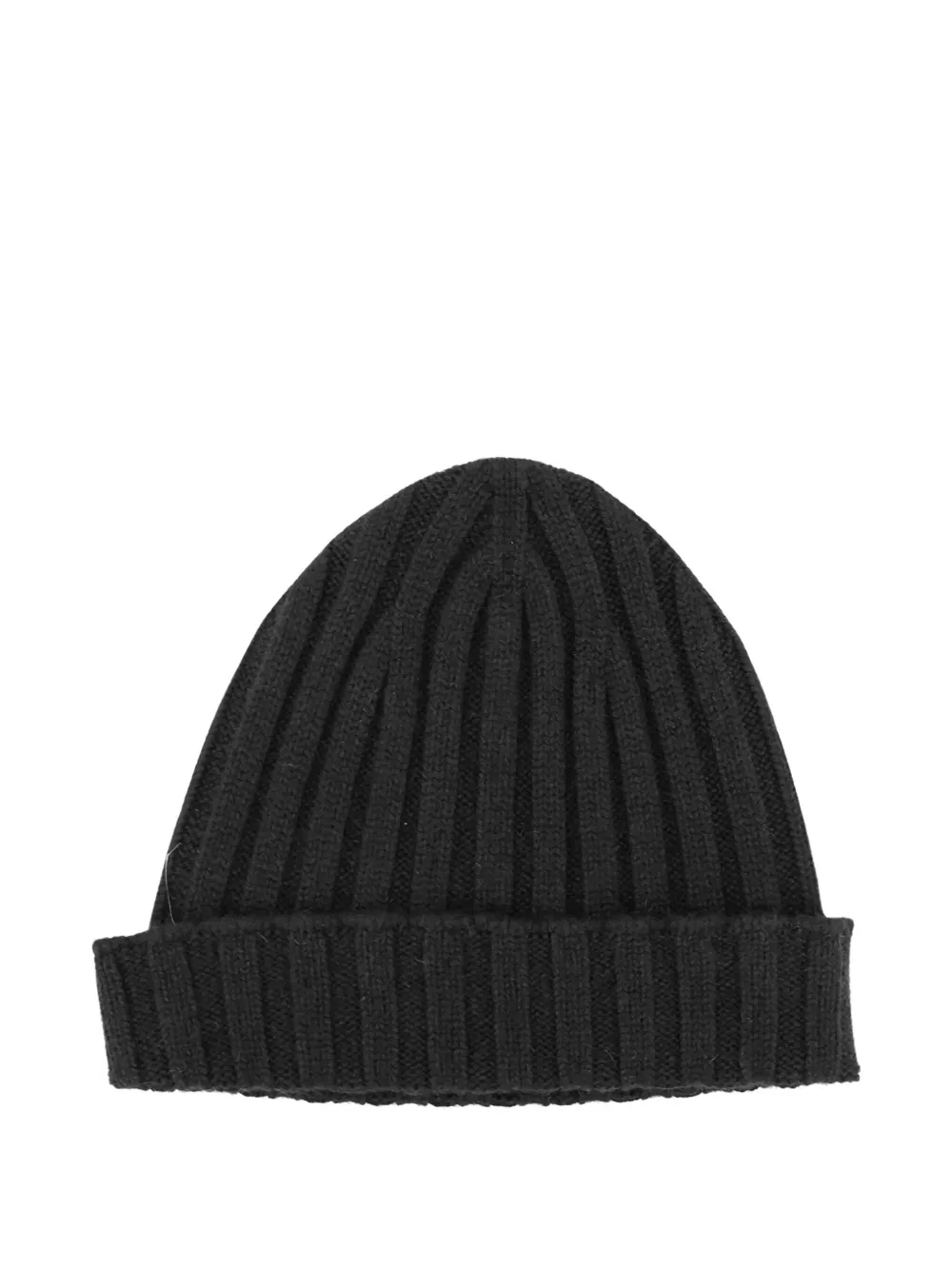 Filippo De Laurentiis cashmere beanie hat | Black | Image 1
