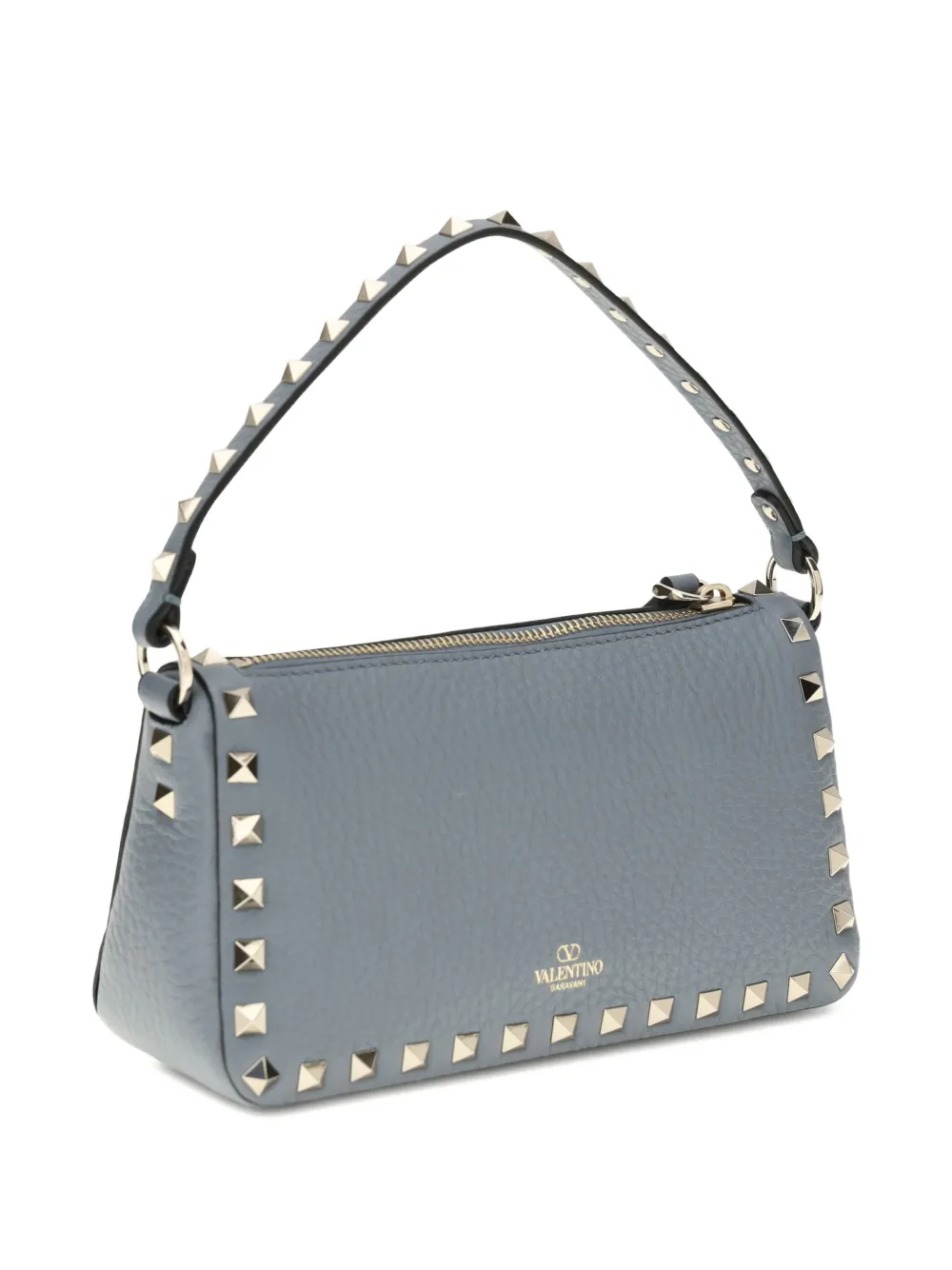 Valentino Garavani Kleine bewerkte Rockstud schoudertas Blauw