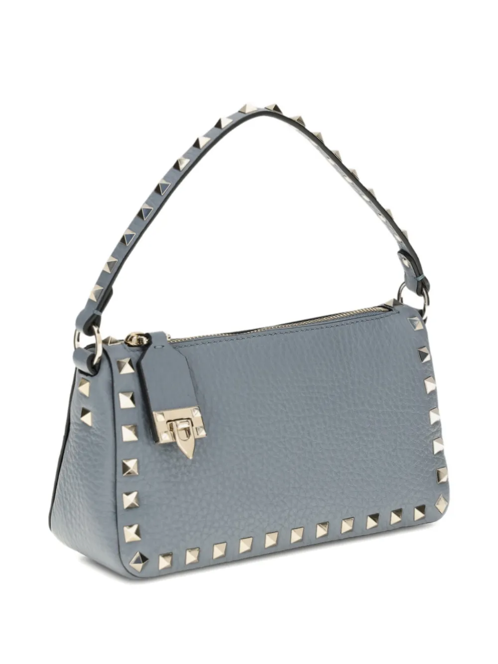 Valentino Garavani Kleine bewerkte Rockstud schoudertas Blauw