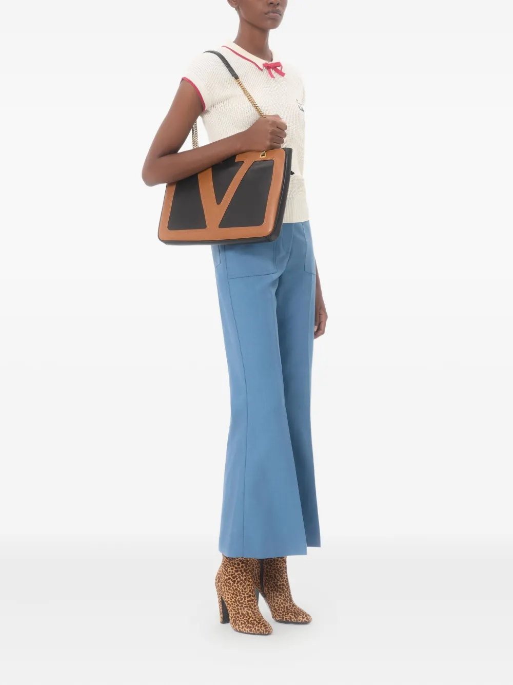 Valentino Garavani Katoenen top Beige