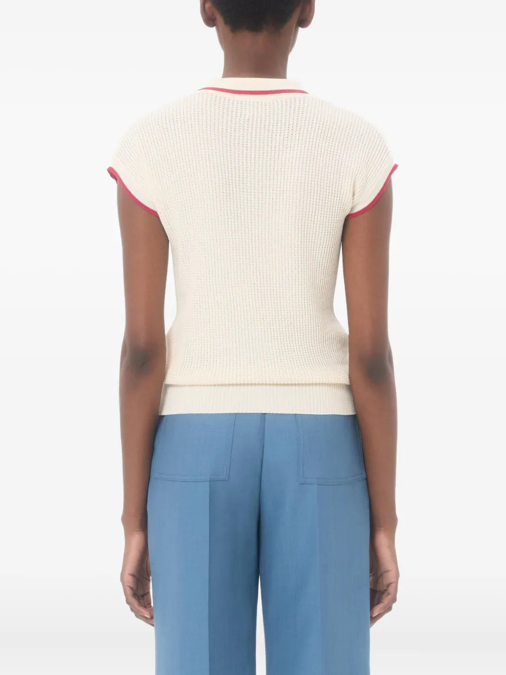 Valentino Garavani Katoenen top Beige