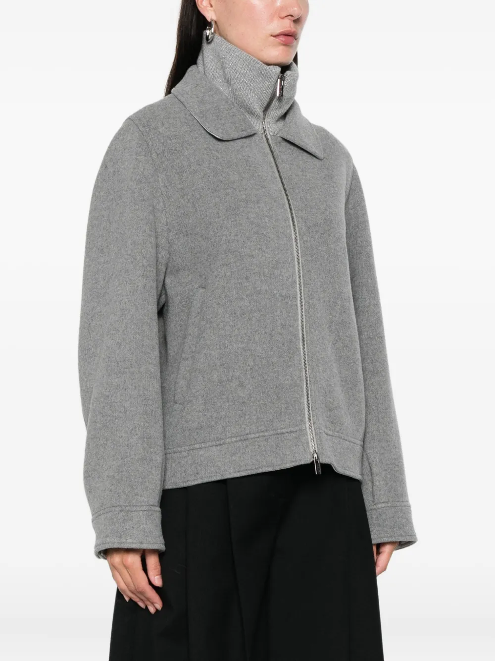 Peserico Jack met polokraag Grijs